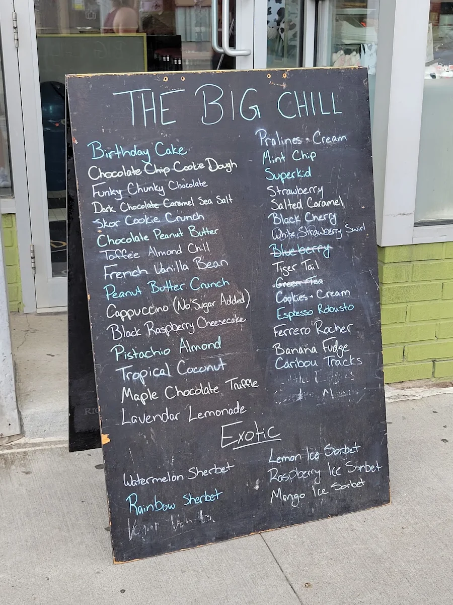 Menu, The Big Chill