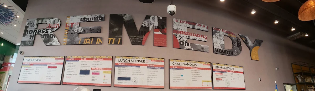 Menu, Remedy Cafe - Raymond Block