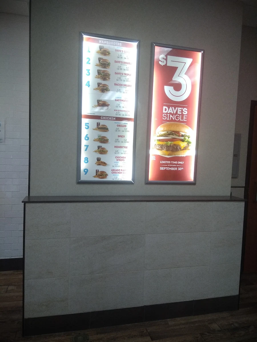 Menu, Wendy's