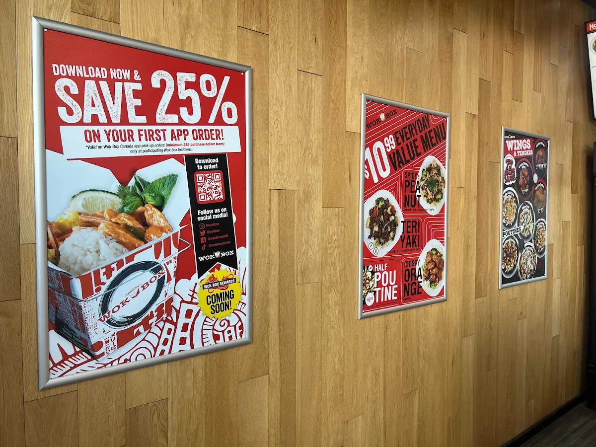 Menu, Wok Box - Saskatoon North