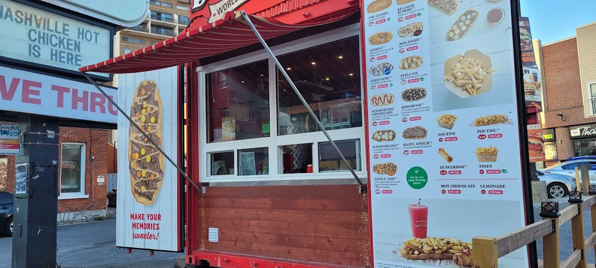 Menu, BeaverTails- Queues de Castor (Kingston Division St.)