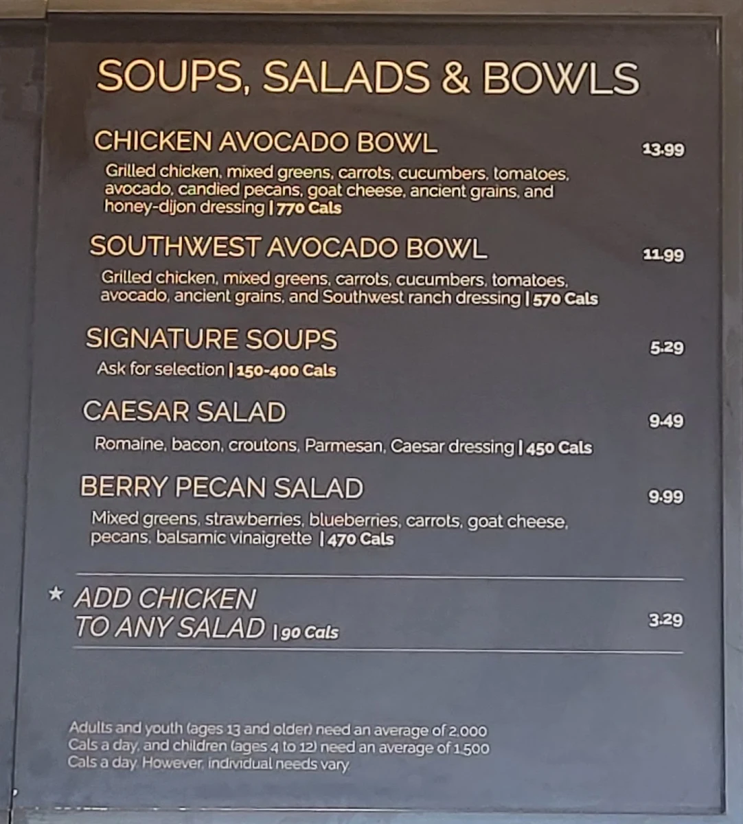 Menu, Coffee Culture Café & Eatery