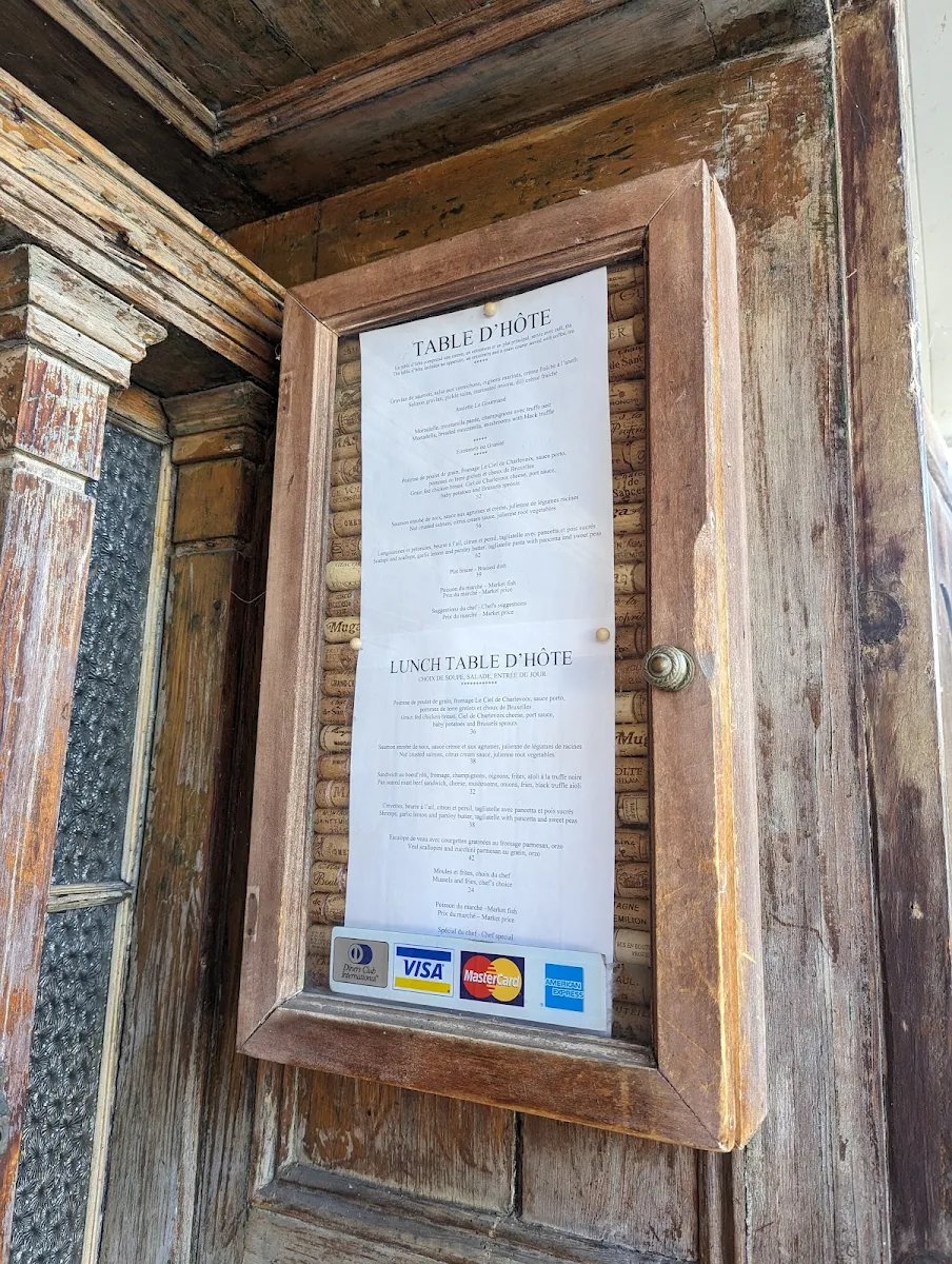 Menu, Restaurant Le Gourmand