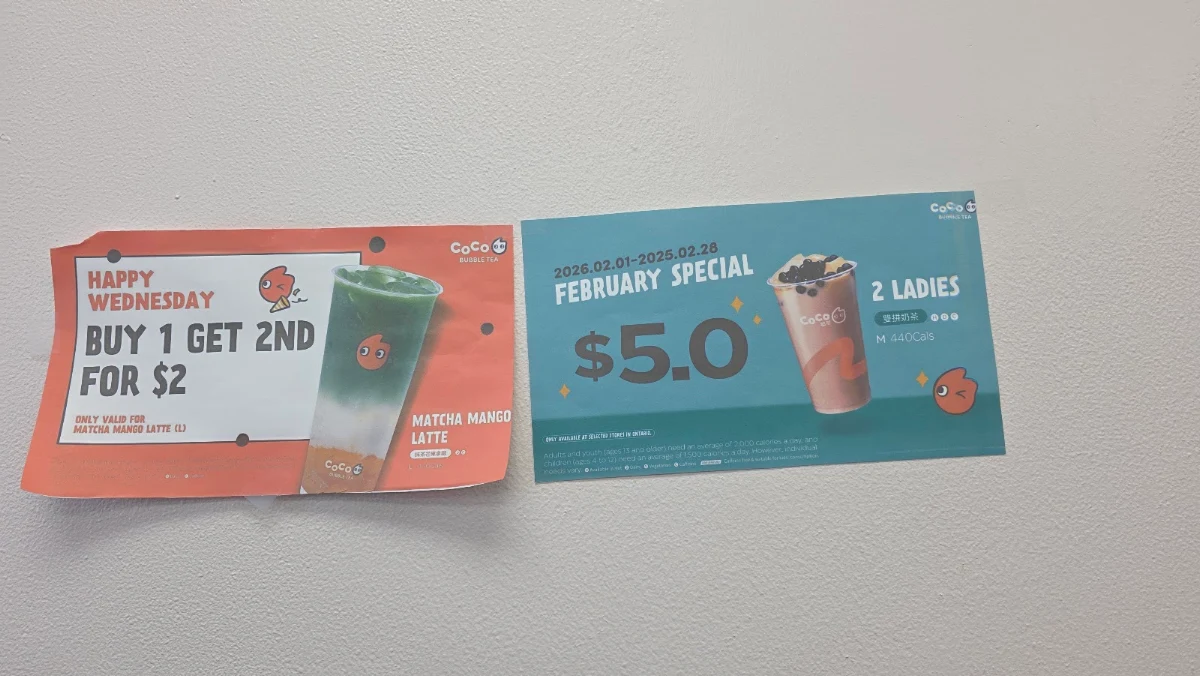 Menu, CoCo Bubble Tea - Meadowvale North Shopping Centre