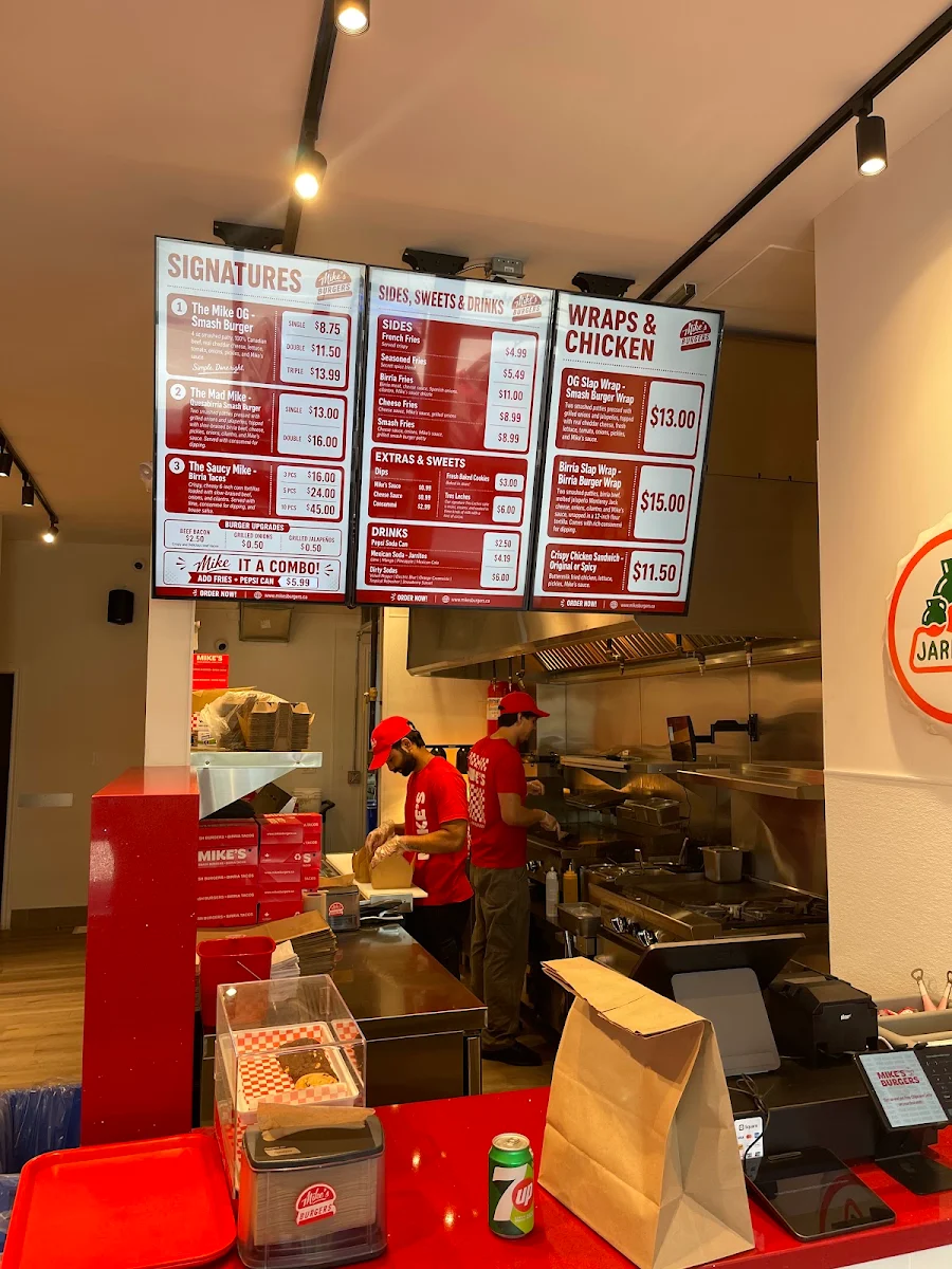 Menu, Mike's Burgers | Smash Burgers & Birria Tacos