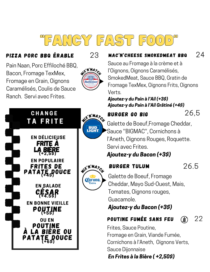 Menu, Les Insupportables