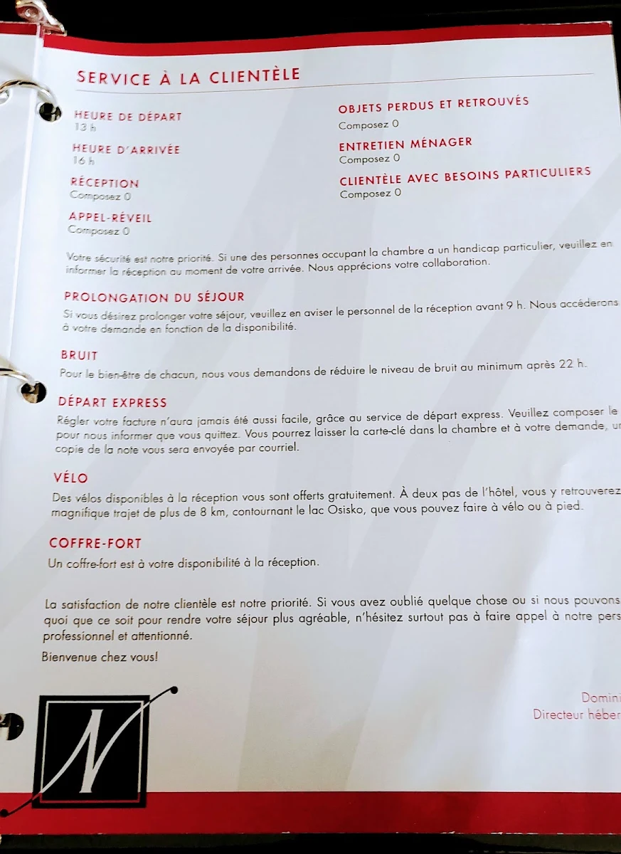 Menu, Resto/Bar à vin Le Cellier