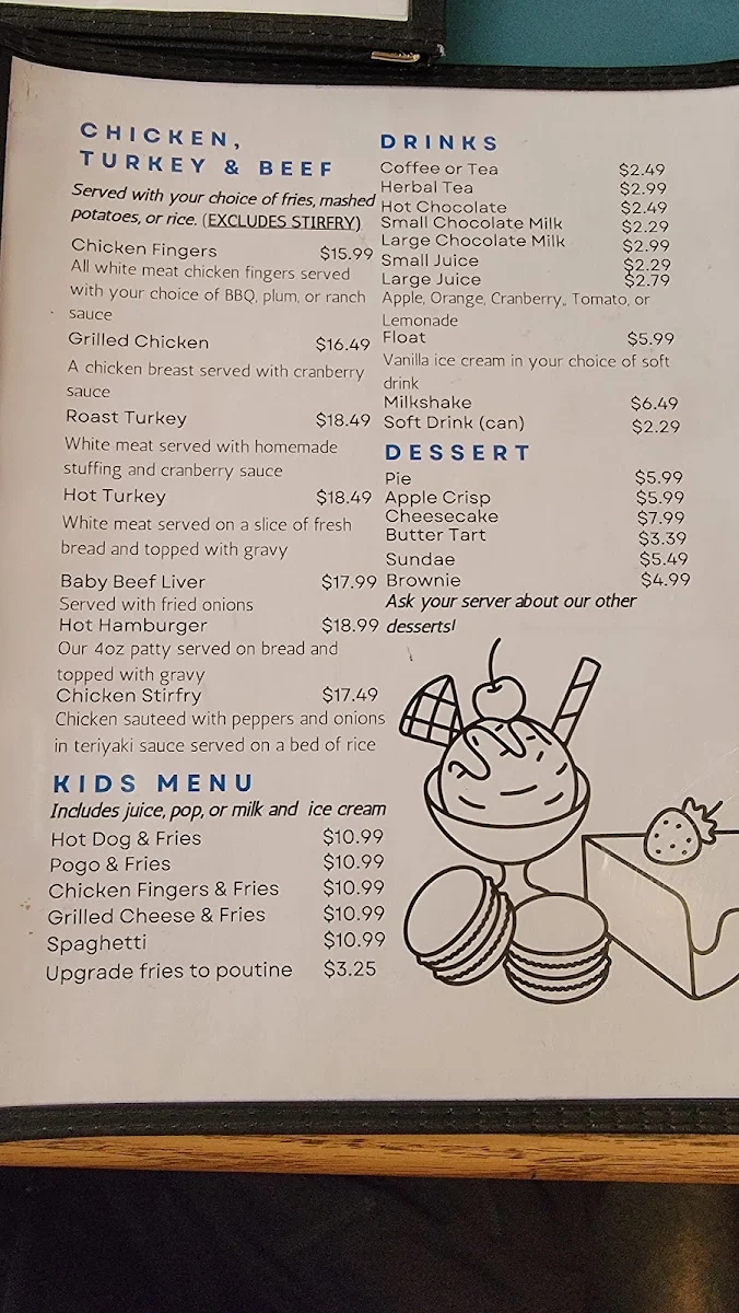 Menu, Perth Pizzeria & Restaurant