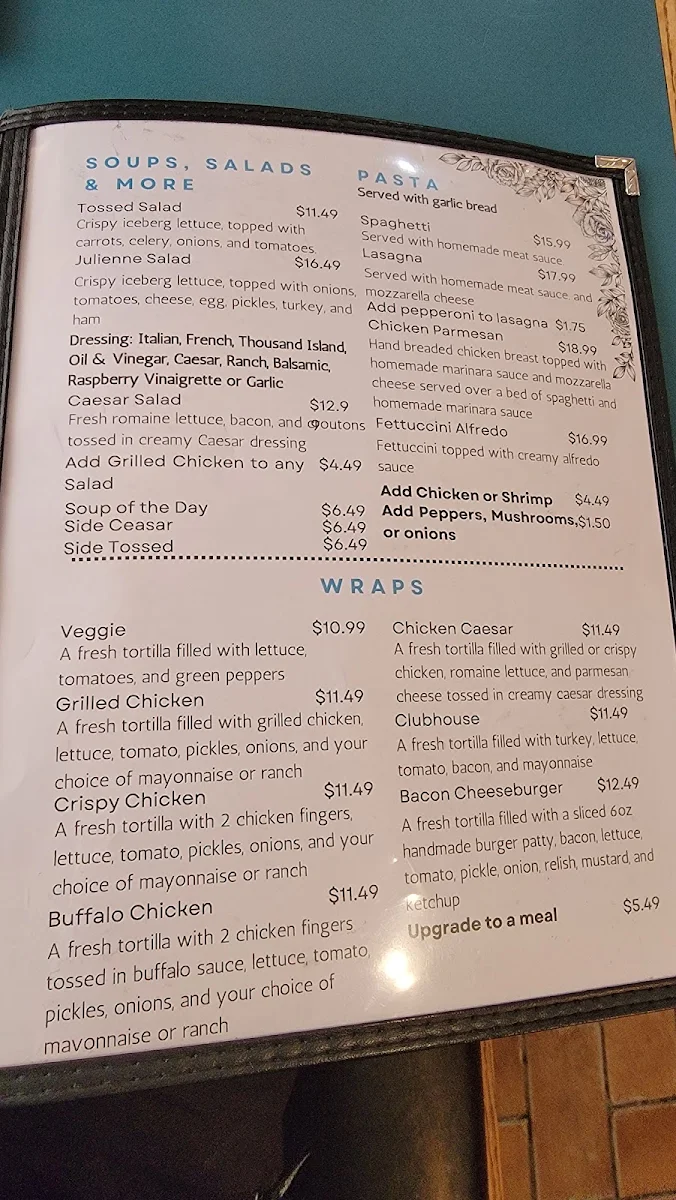 Menu, Perth Pizzeria & Restaurant
