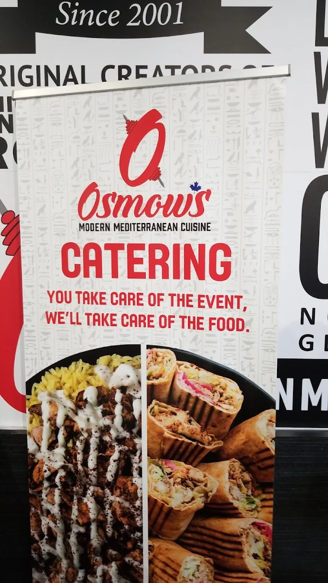 Menu, Osmow's Shawarma