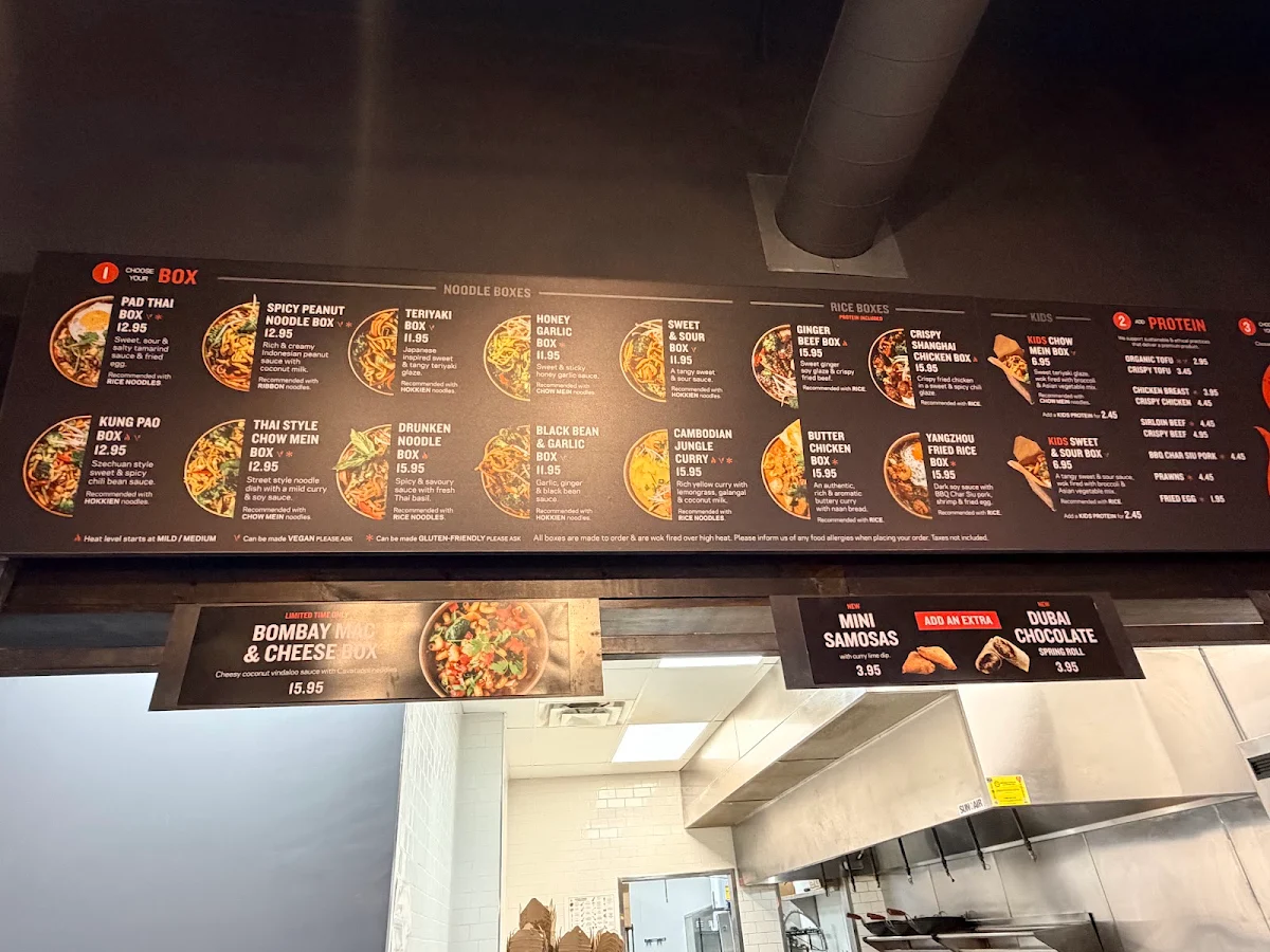 Menu, Noodlebox