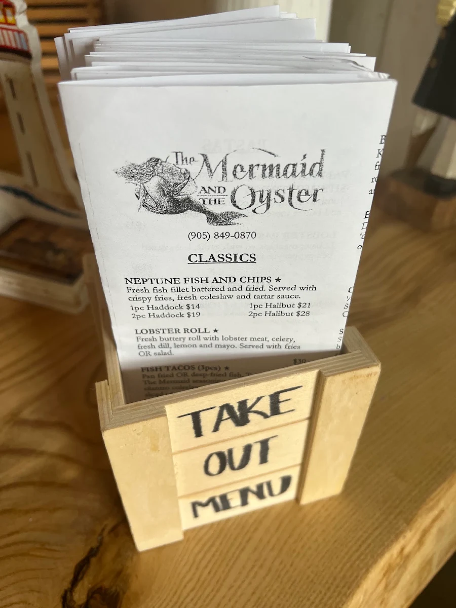 Menu, The Mermaid