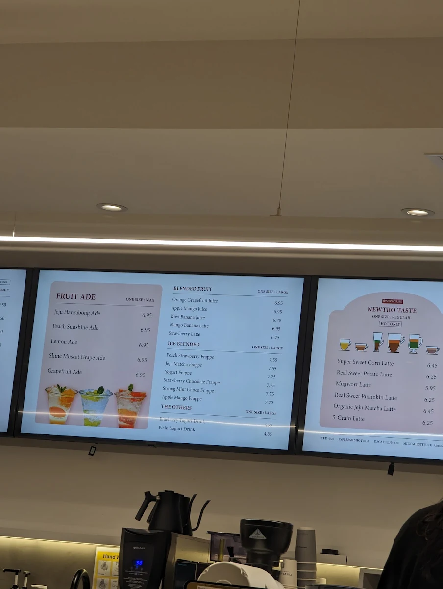 Menu, The Peachy (North York)