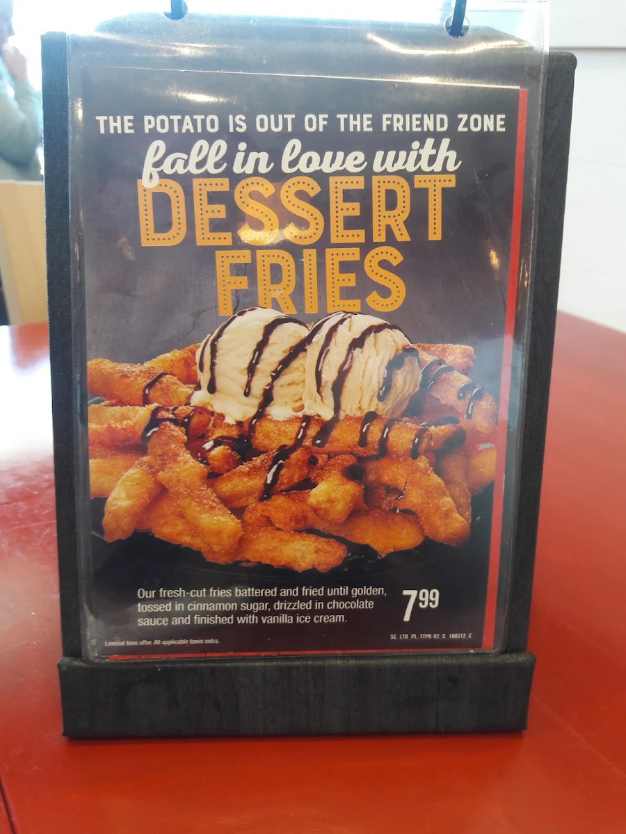 Menu, Swiss Chalet