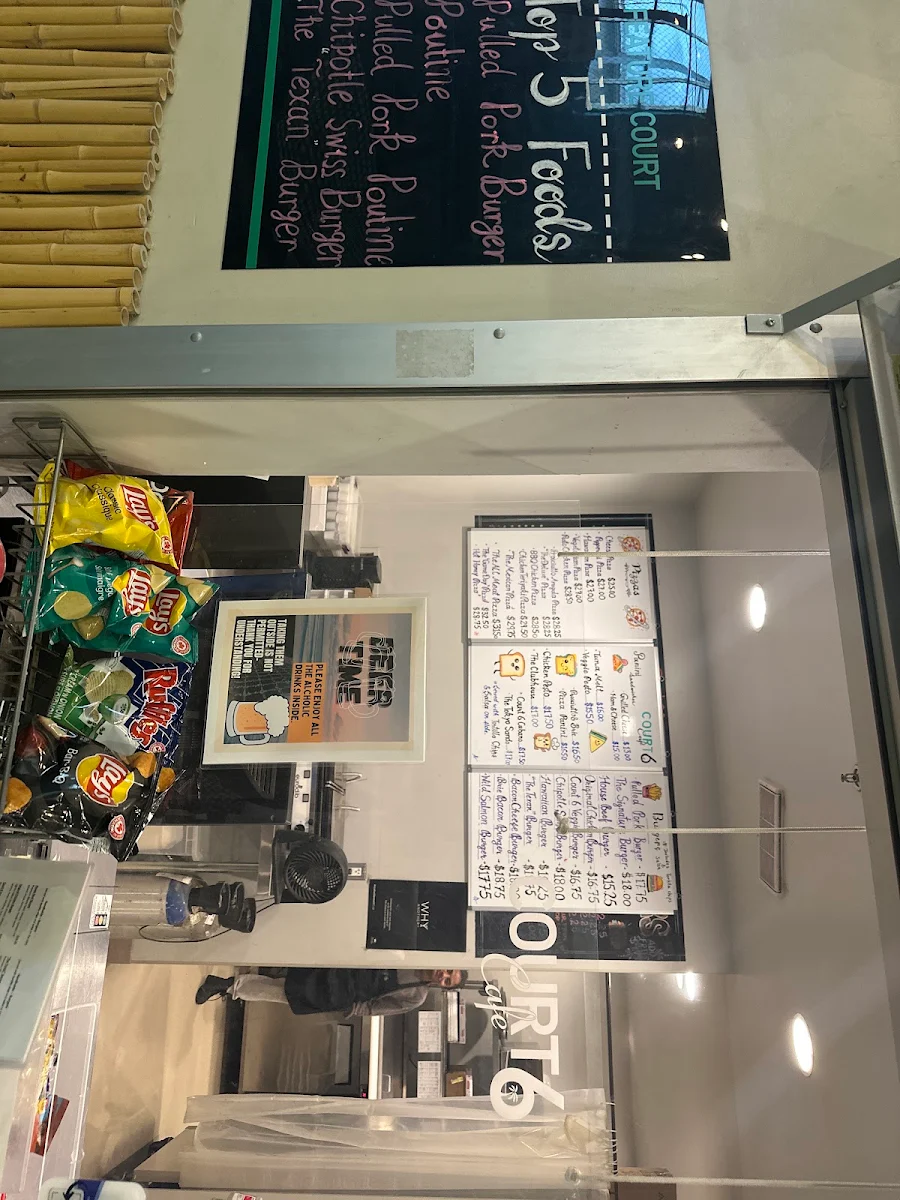 Menu, Court6 Cafe