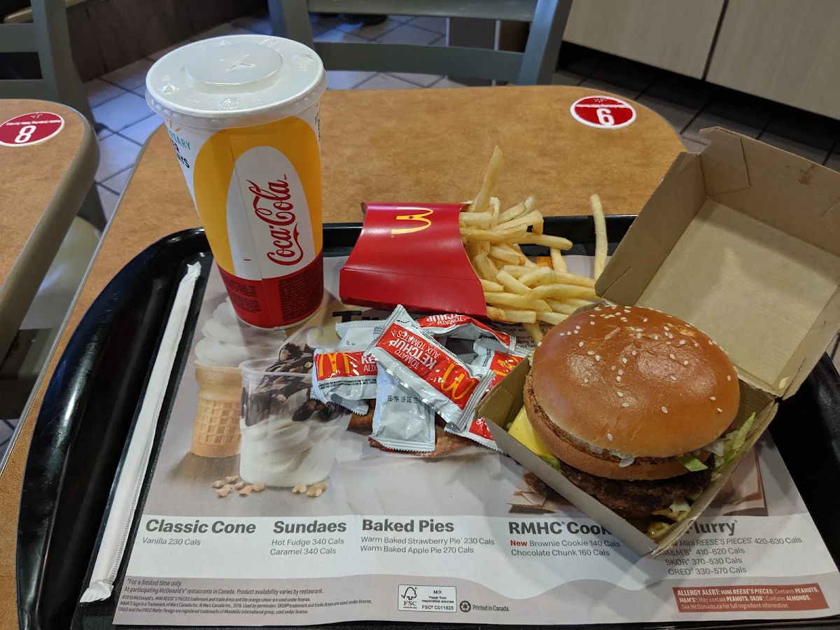 Menu, McDonald's