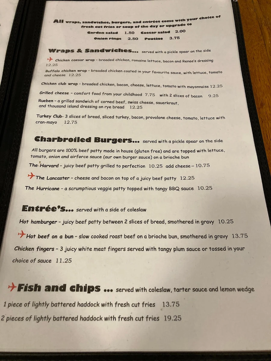 Menu, The 447 Wing