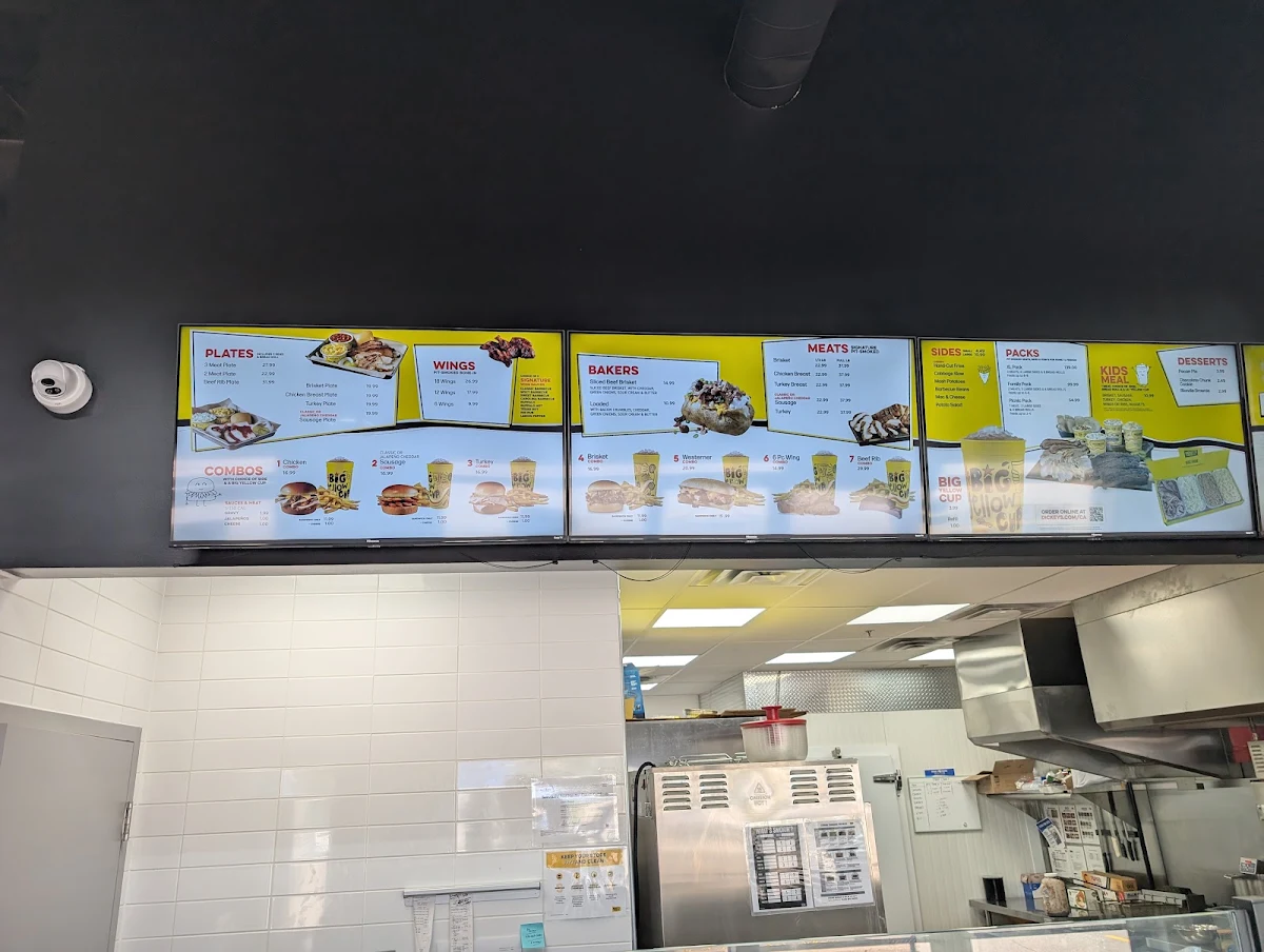 Menu, Dickey's Barbecue Pit