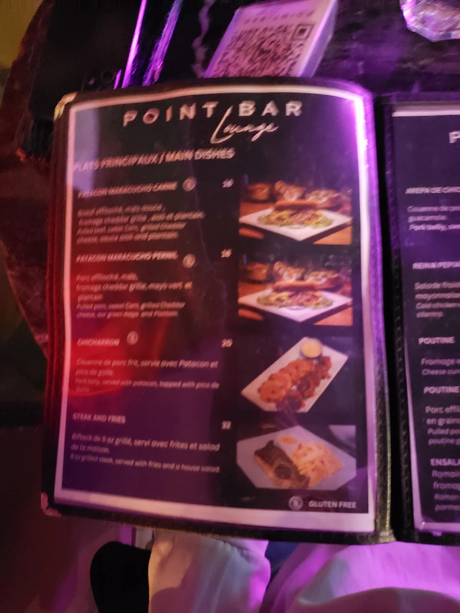 Menu, El Lounge Resto-Bar