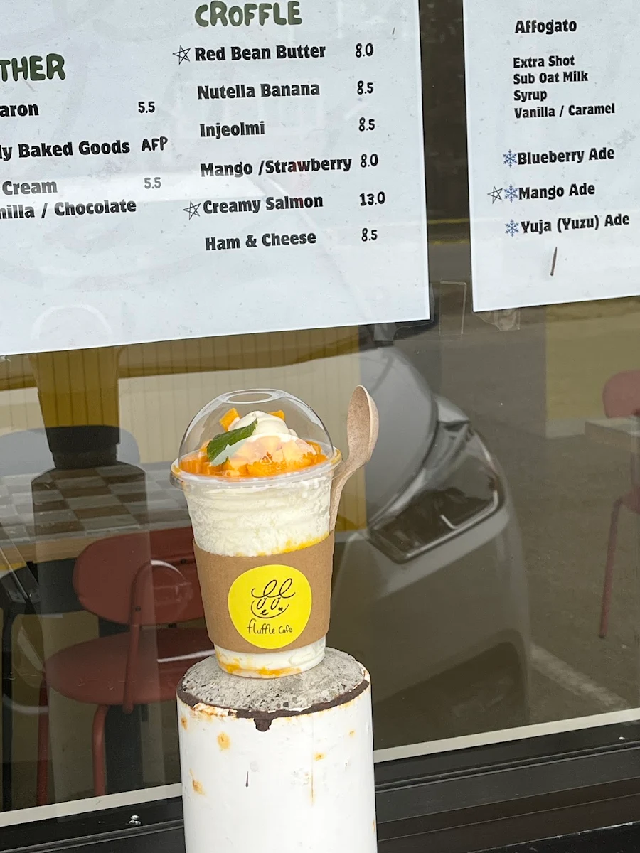 Menu, Fluffle Cafe