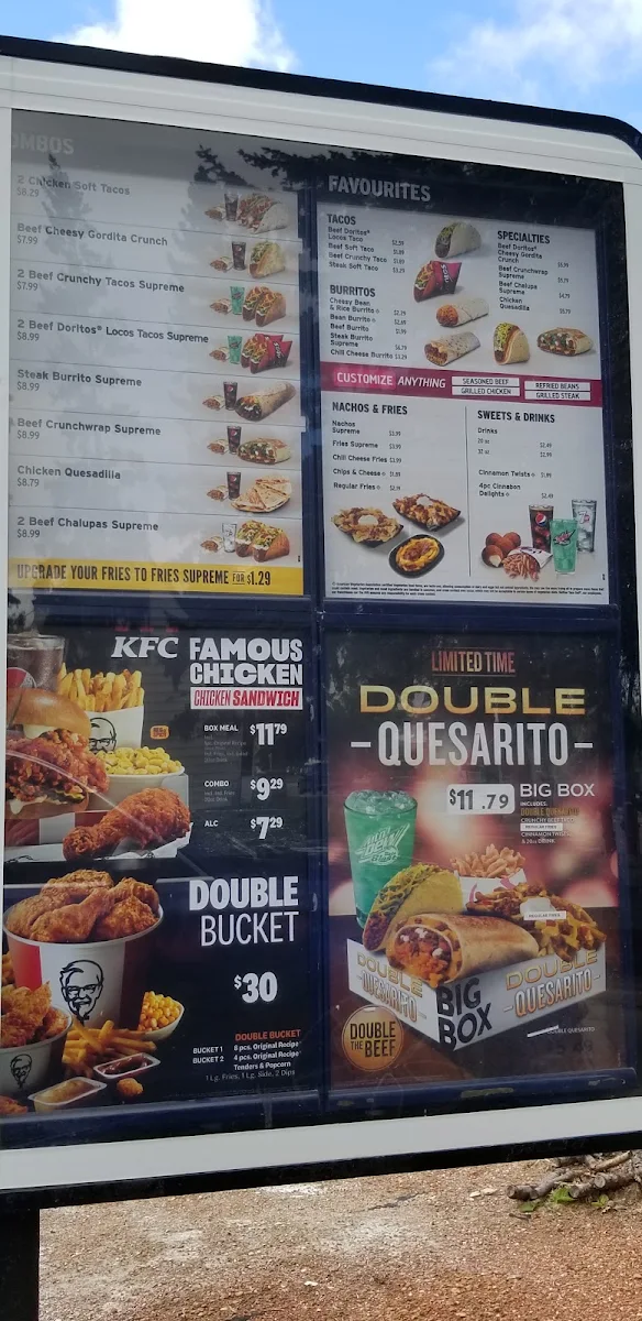 Menu, KFC
