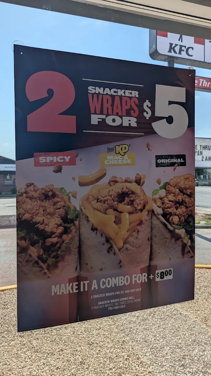 Menu, KFC