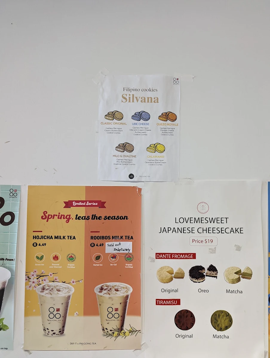 Menu, Palgong Tea Annex
