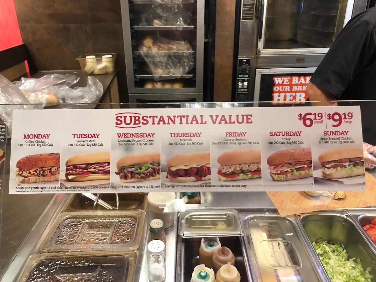 Menu, MR.SUB