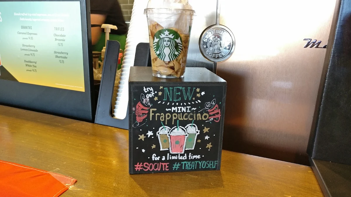 Menu, Starbucks Coffee Company