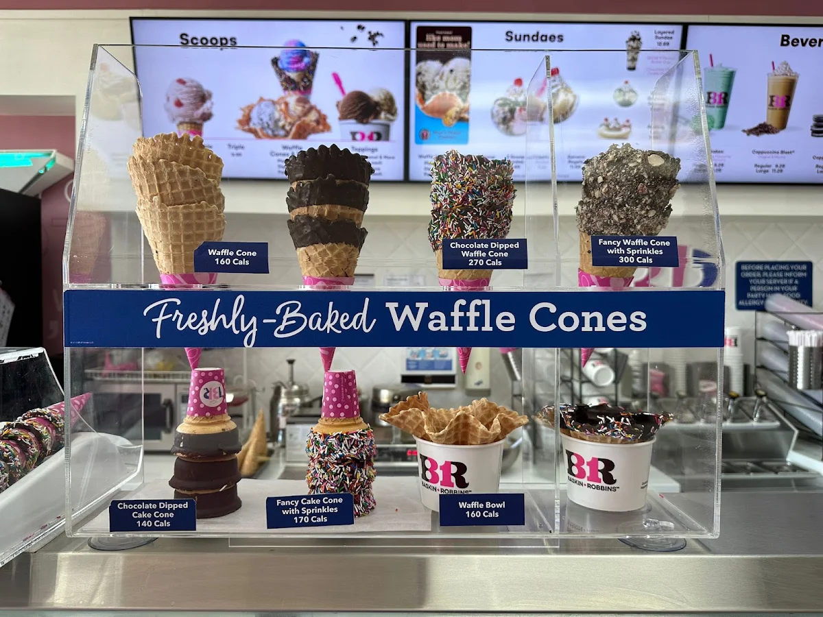 Menu, Baskin-Robbins
