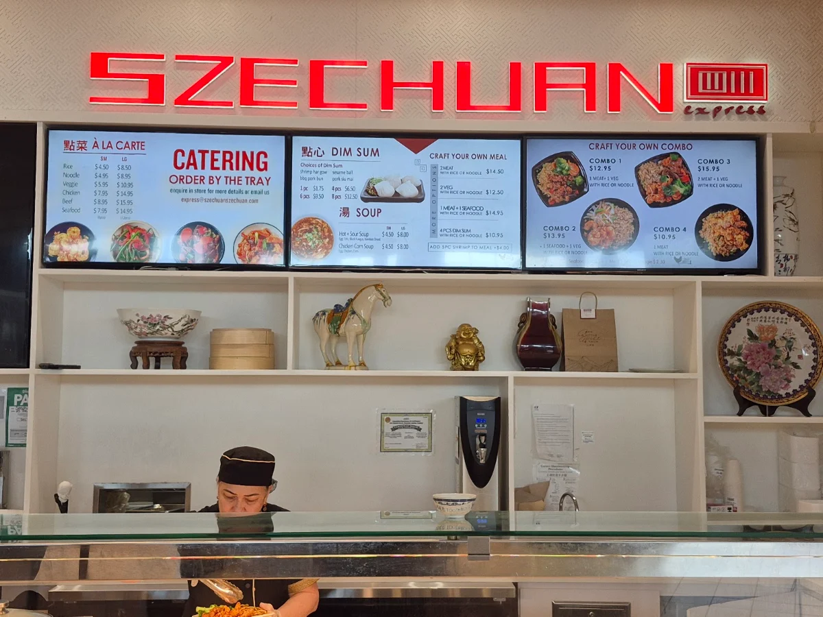 Menu, Szechuan Express
