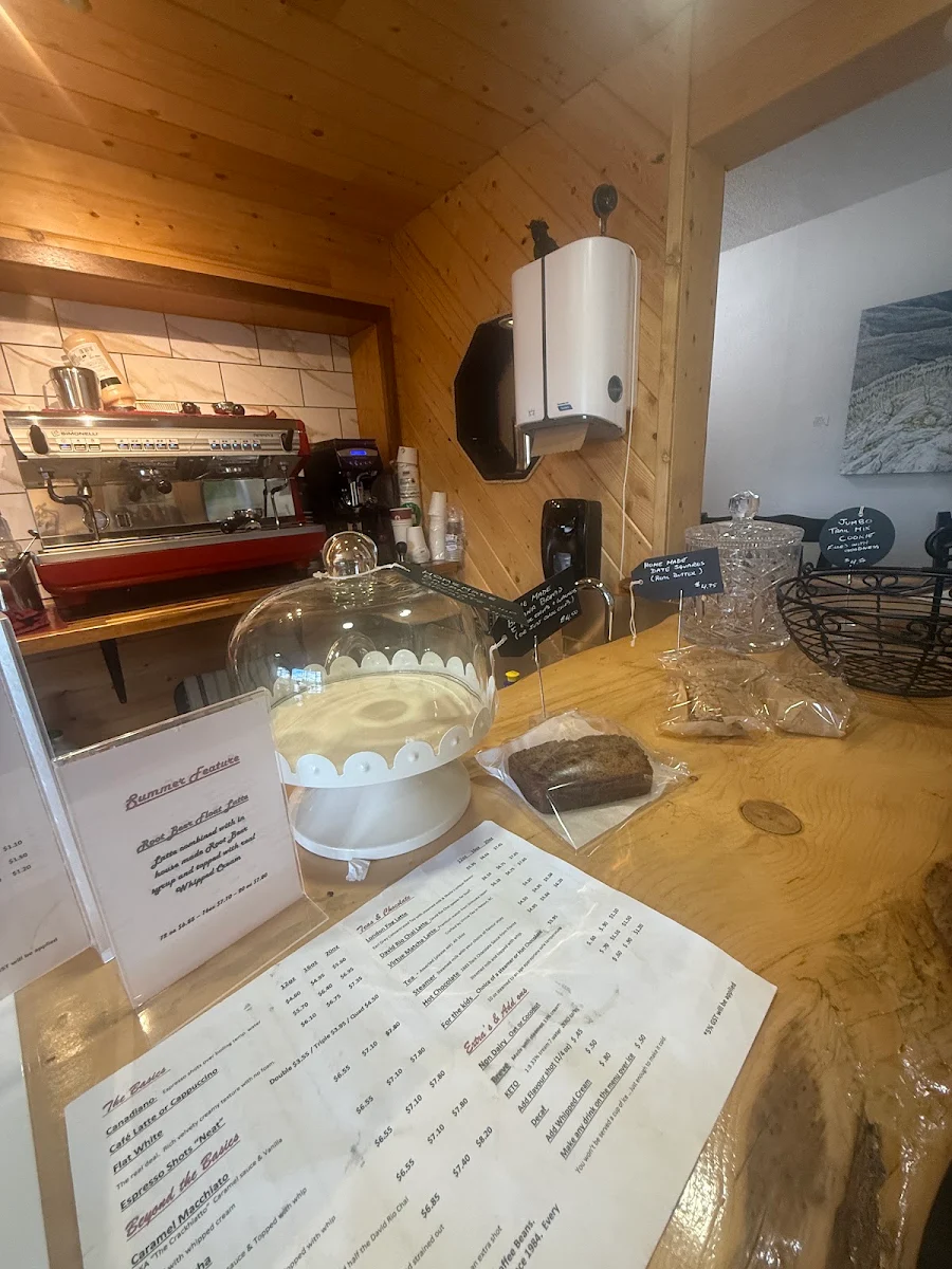 Menu, Q Brew Espresso Bar and Local Artisans Gift Shop