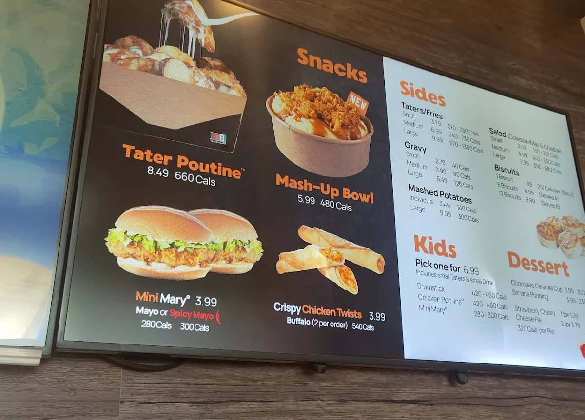 Menu, Mary Brown's Chicken