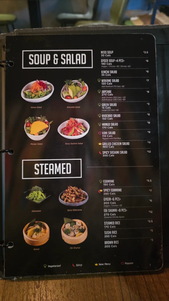 Menu, Kibo Sushi House - Centre Park