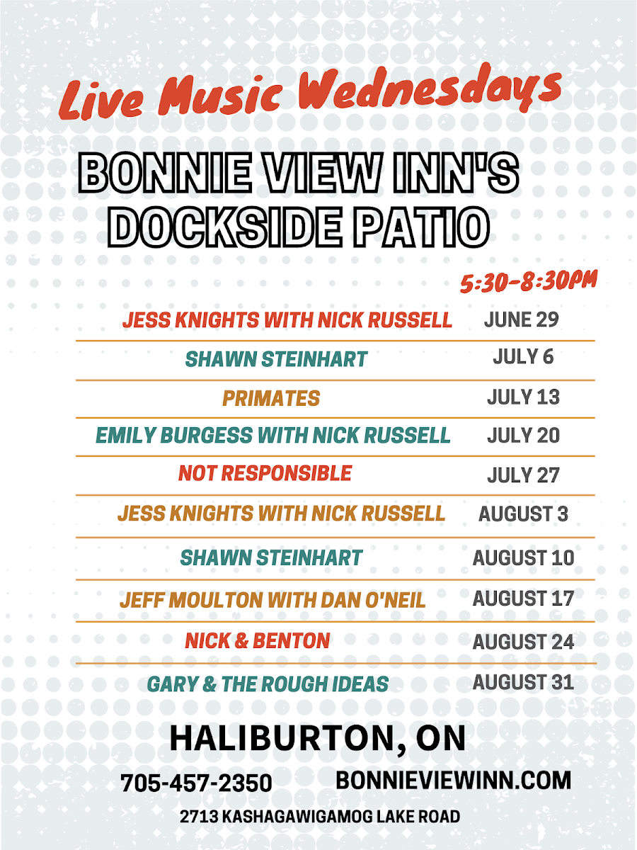 Menu, The Dockside Patio @ Bonnie View