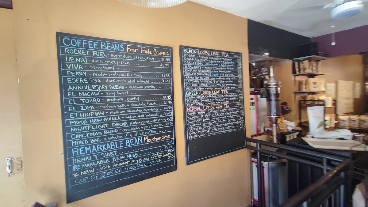 Menu, Remarkable Bean