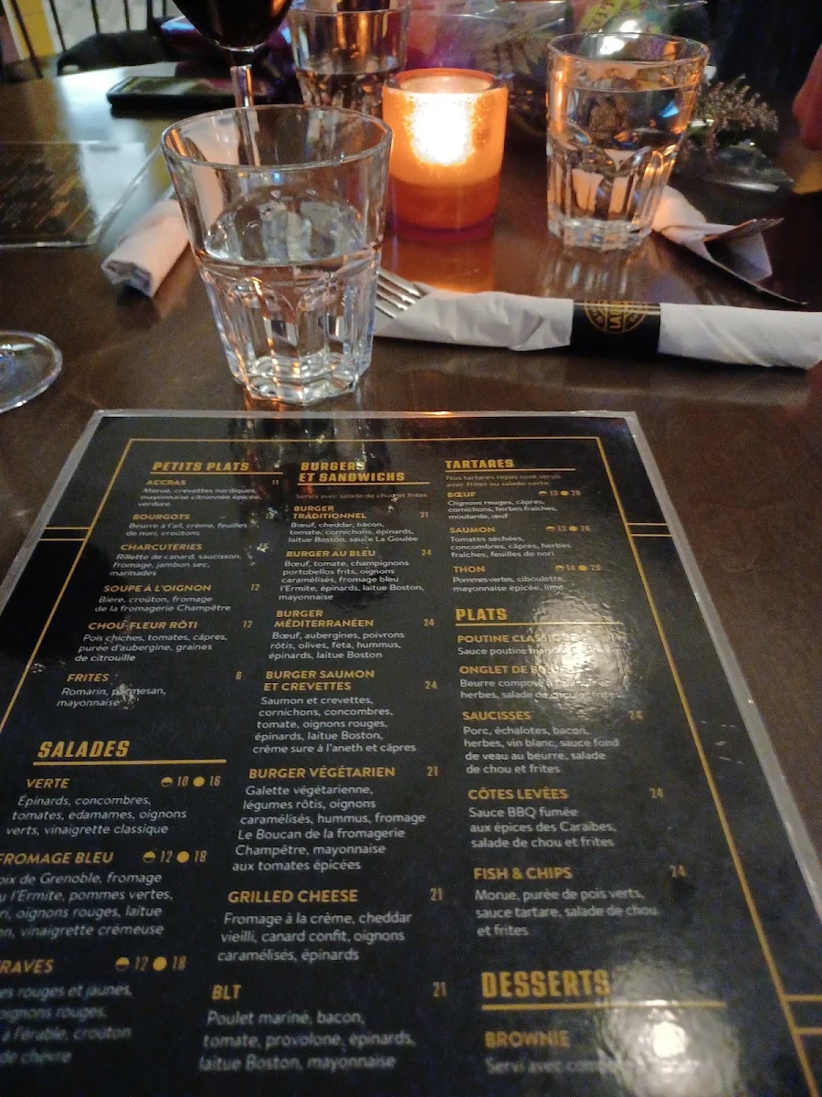 Menu, La Goulée
