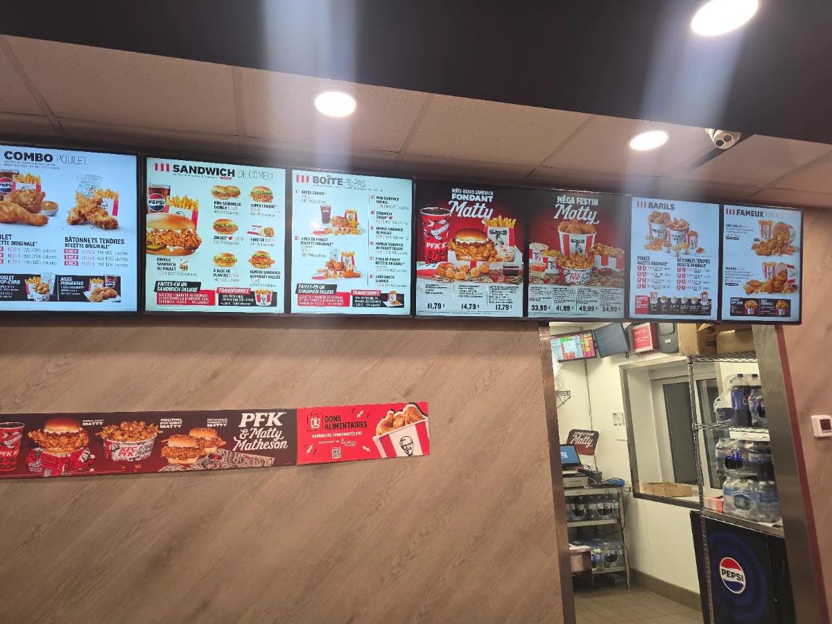 Menu, PFK