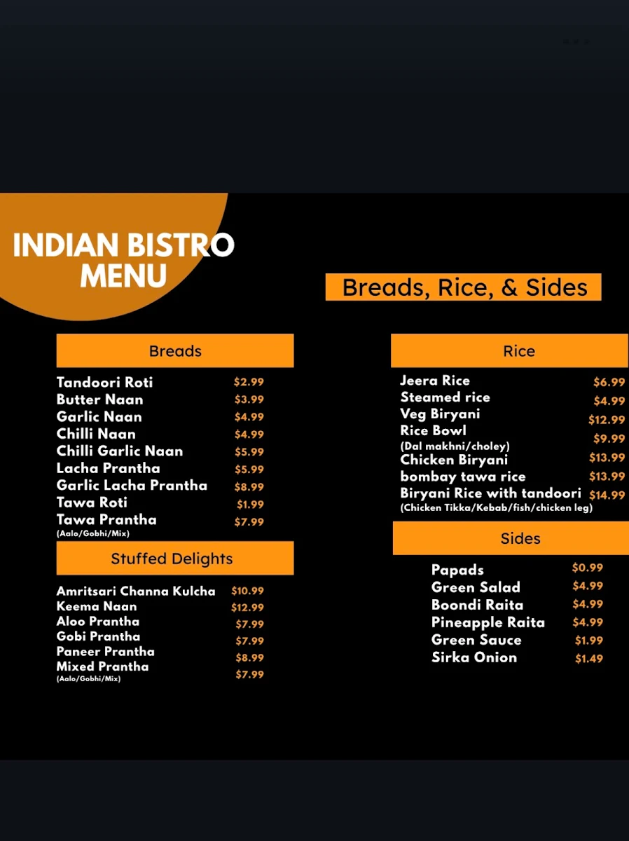 Menu, Hakka Flame
