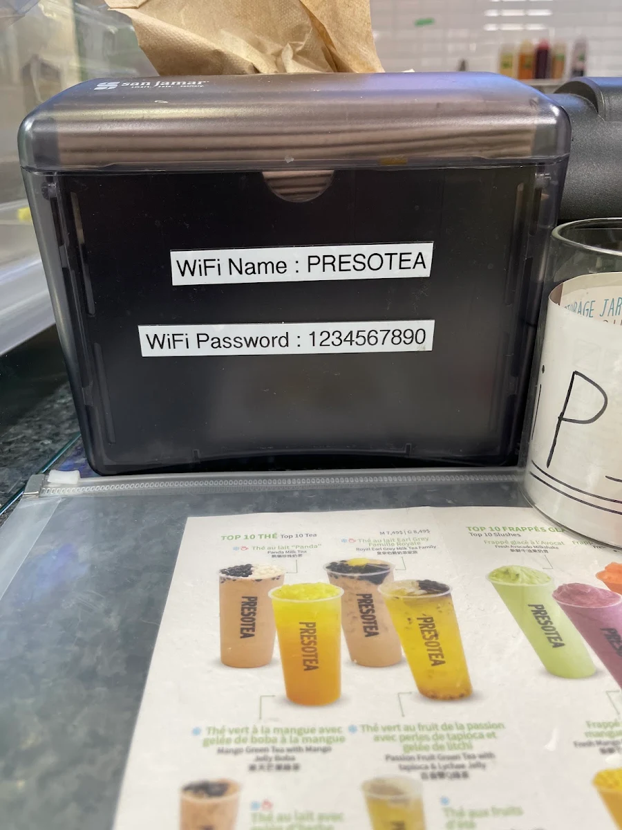 Menu, Presotea