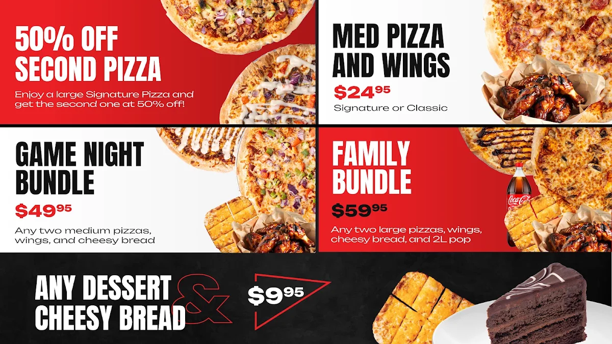 Menu, PIZZAHOLIC