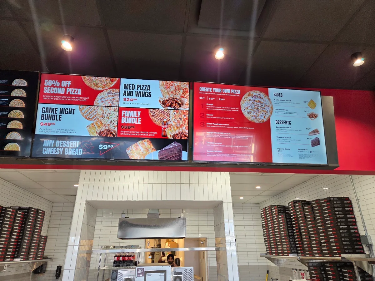 Menu, PIZZAHOLIC