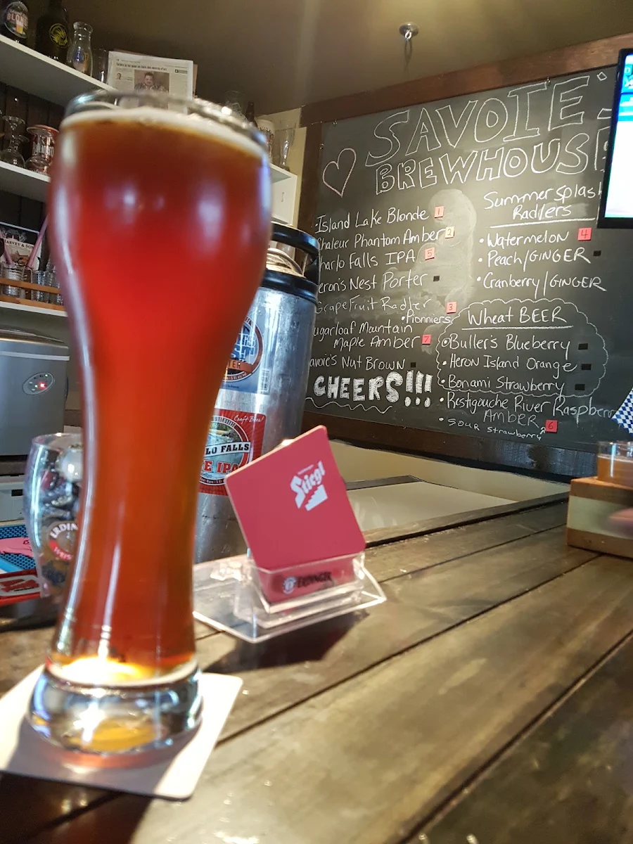 Menu, Savoie's Brewhouse/Heron's Nest Pub