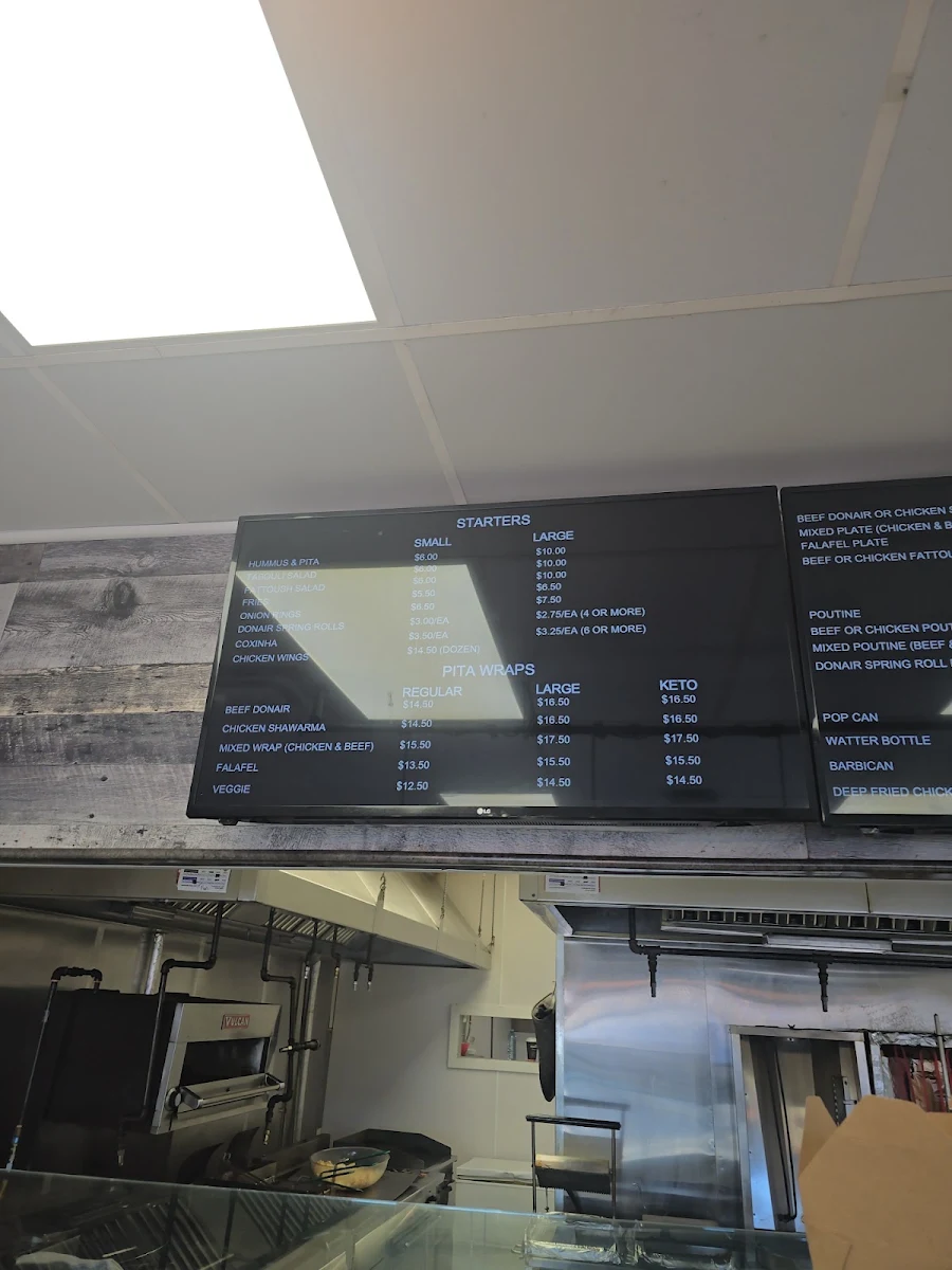 Menu, Urban St. Donair