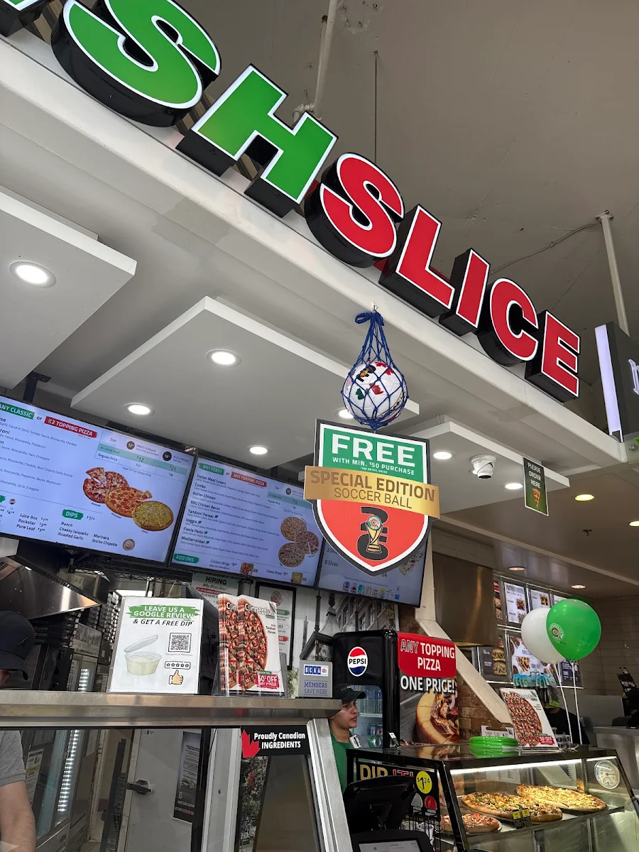 Menu, Freshslice Pizza