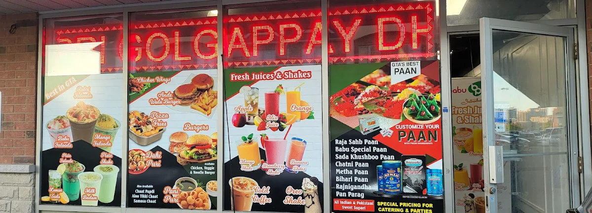 Menu, Paan Hut