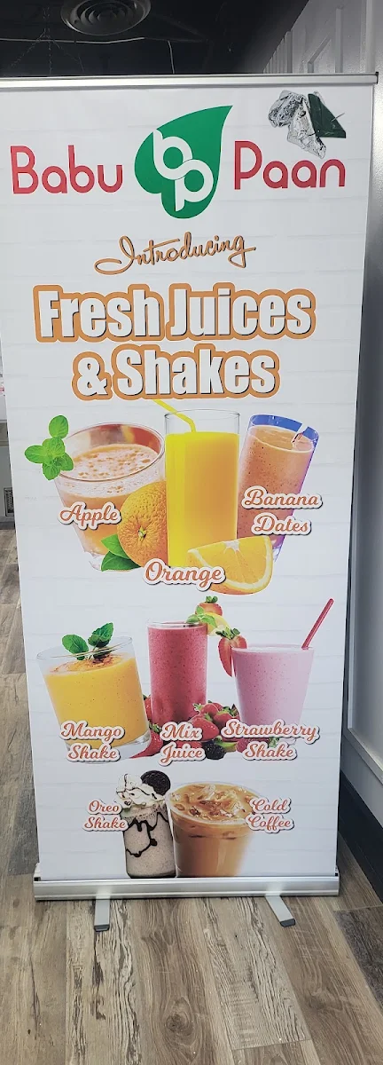 Menu, Paan Hut