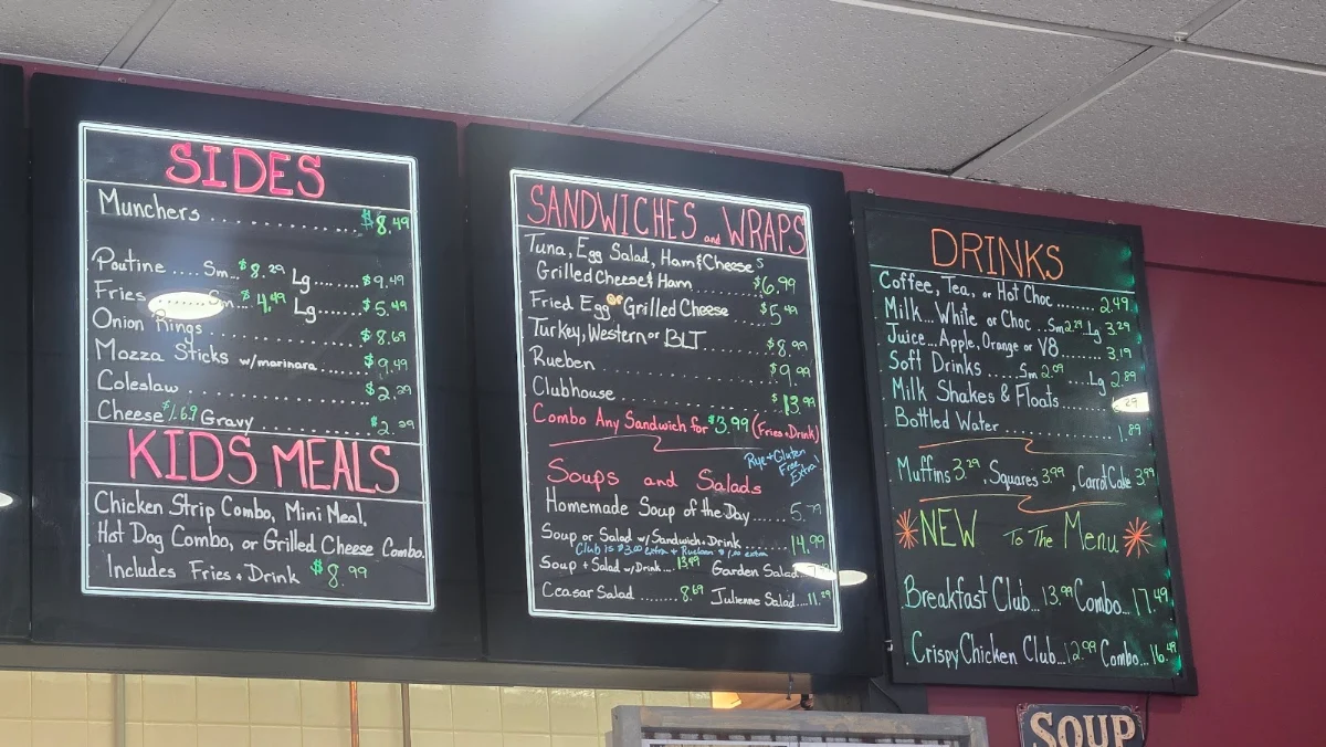 Menu, Munchies