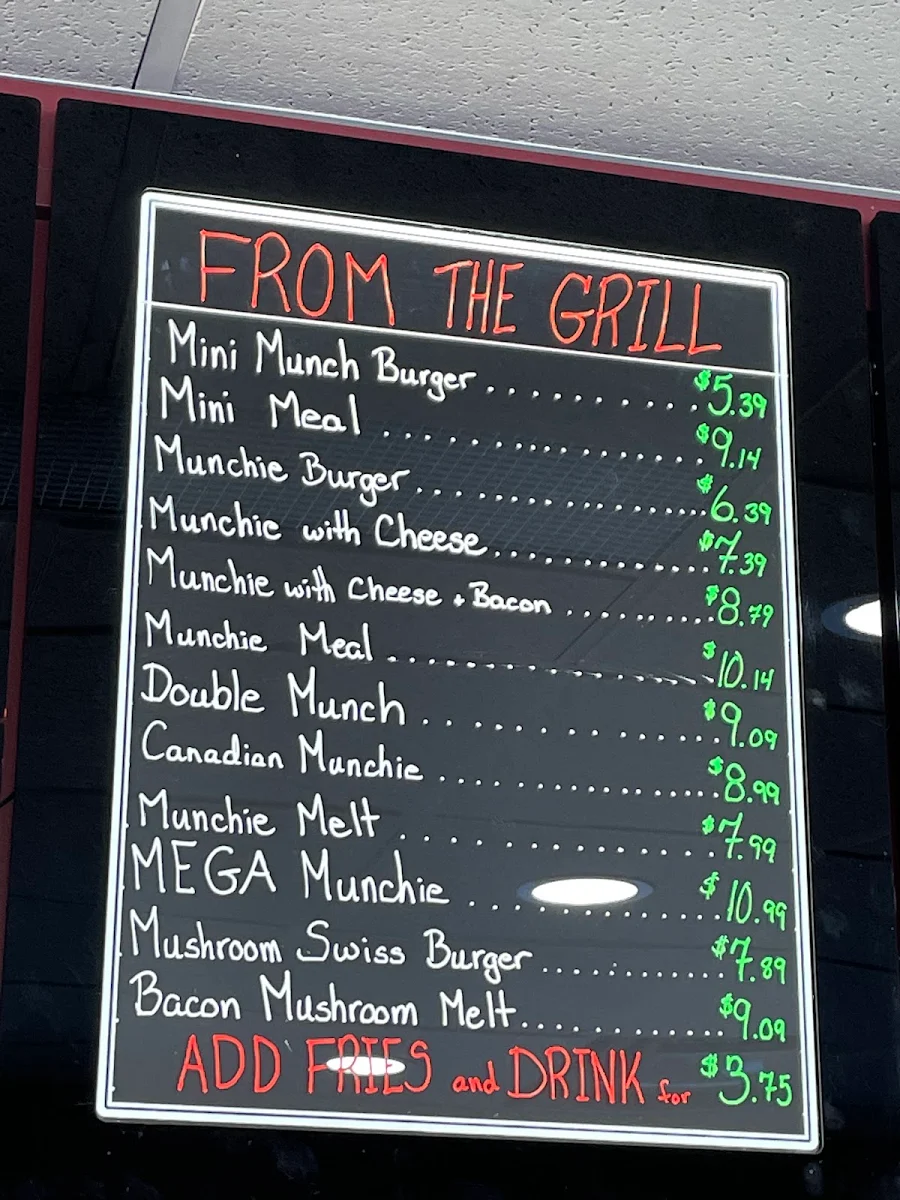 Menu, Munchies