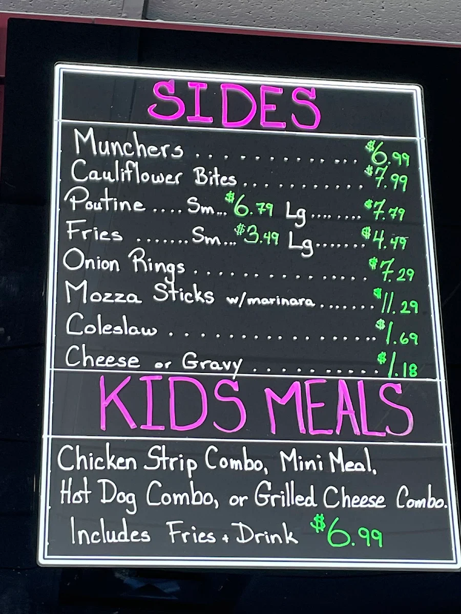 Menu, Munchies
